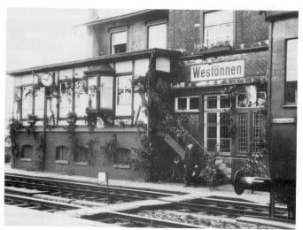 Bahnhof Westönnen 1955