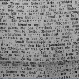 Westfälischer Volksfreund am 14.1.1919 (3 von 3) - Zentrumspartei