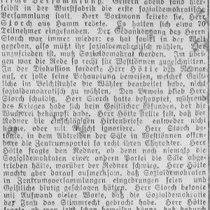Westfälischer Volksfreund am 14.1.1919 (1 von 4) - Sozialdemokratische Vers.