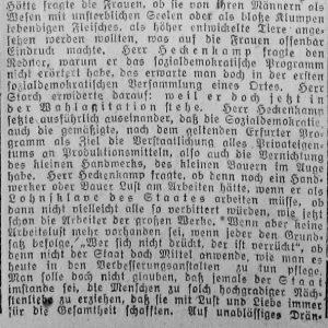 Westfälischer Volksfreund am 14.1.1919 (3 von 4) - Sozialdemokratische Vers.