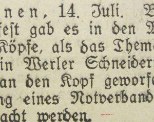 Soester Anzeiger vom 14. Juli 1932